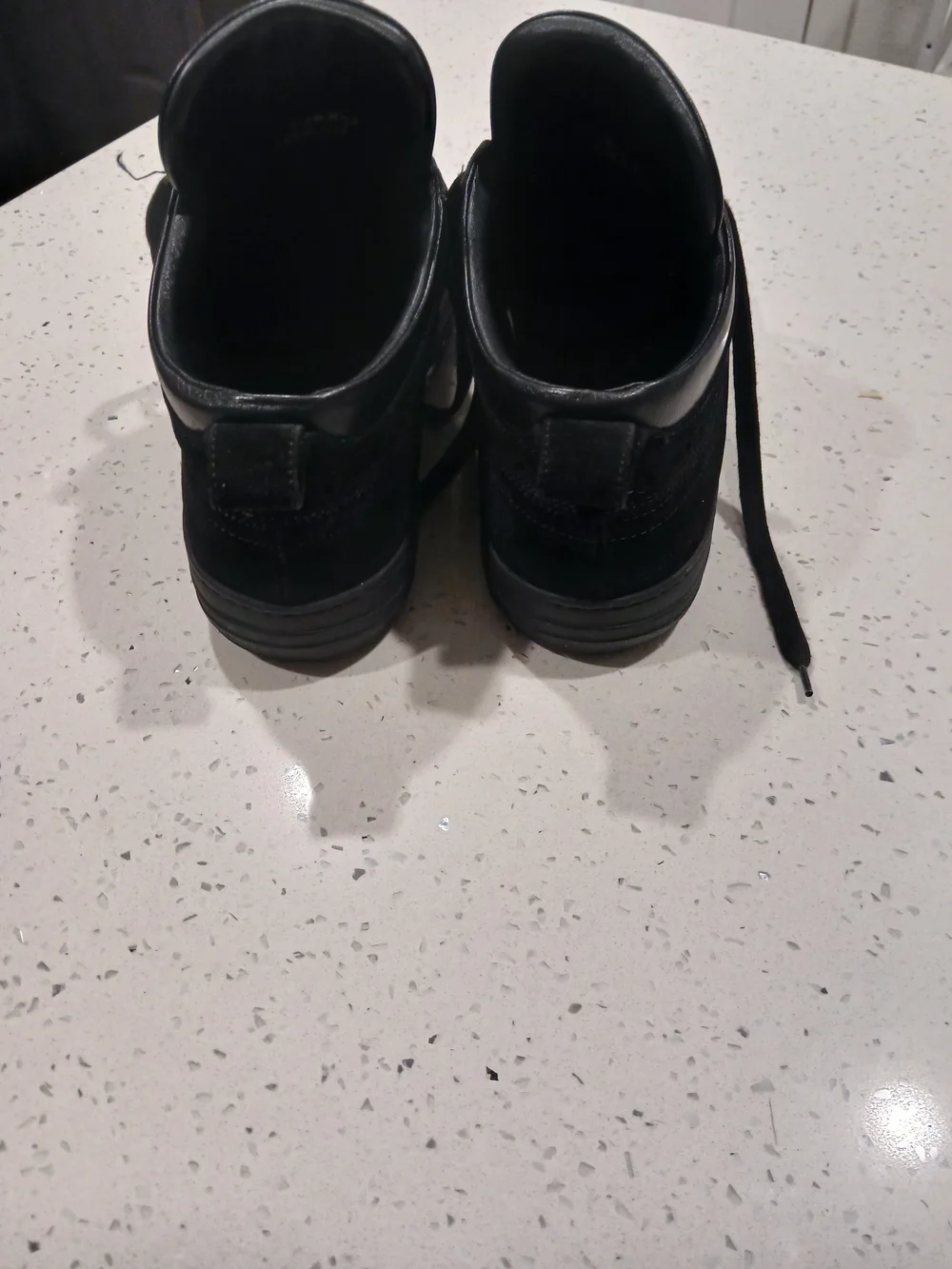 Men Burberry Black Sneakers Sz 44 Leather